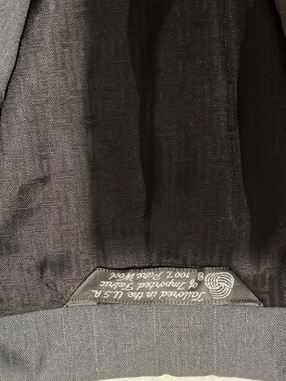 Classic Men's Gray Pinstripe Blazer - Halston 100% Wool